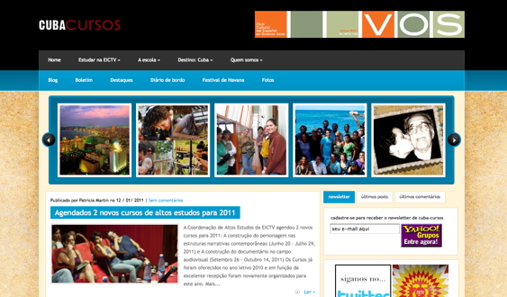 Sitio web Cuba-cursos 1.0