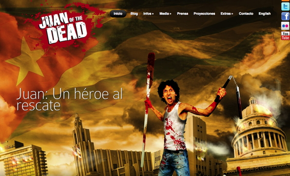 Sitio oficial de la película Juan de los Muertos