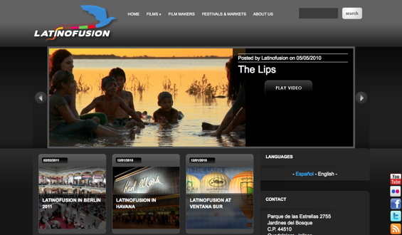 Sitio web Latinofusion